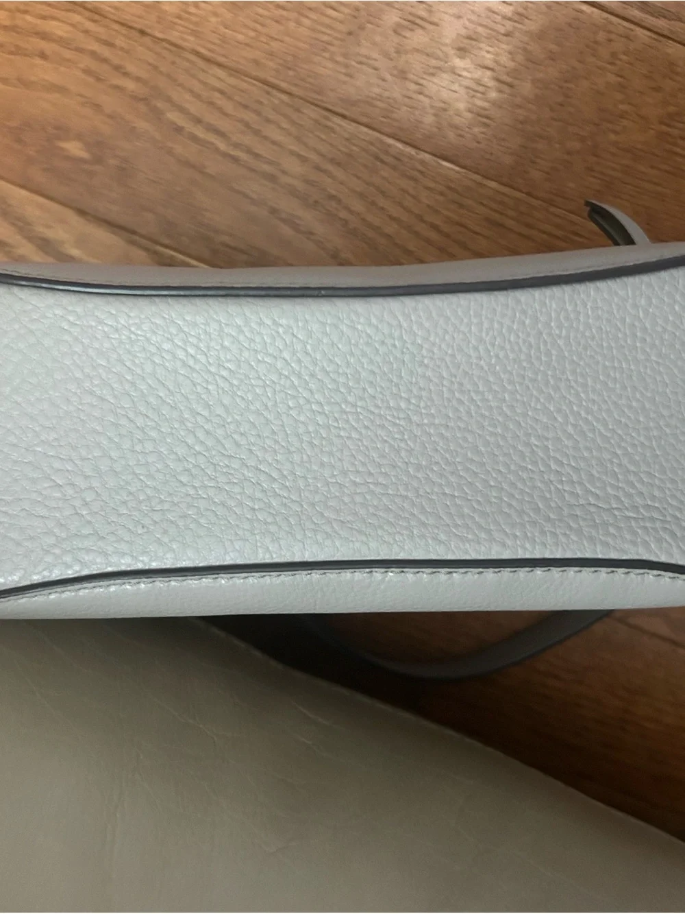 kate spade Pebbled Leather Shoulder Bag in Light Gray